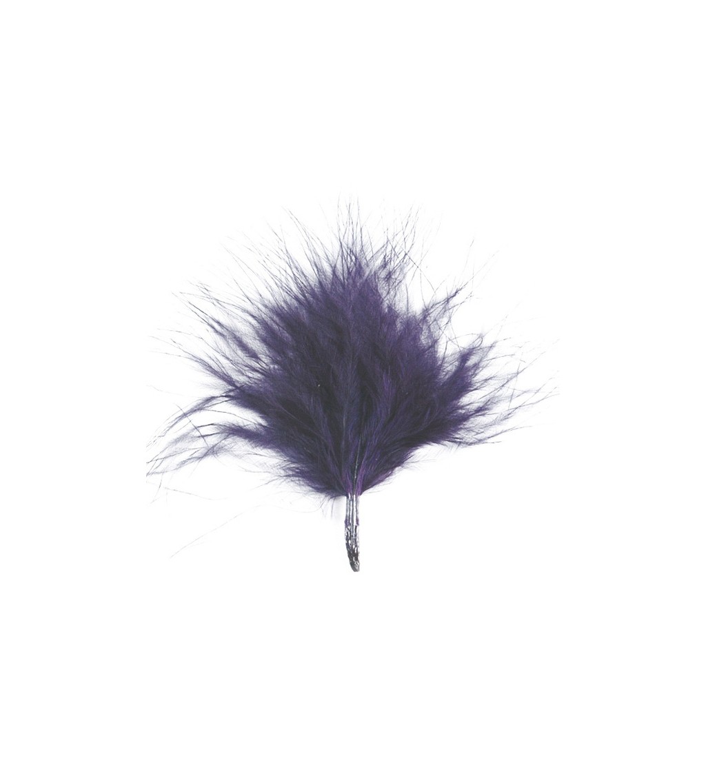Sada peříček - tmavě fialová