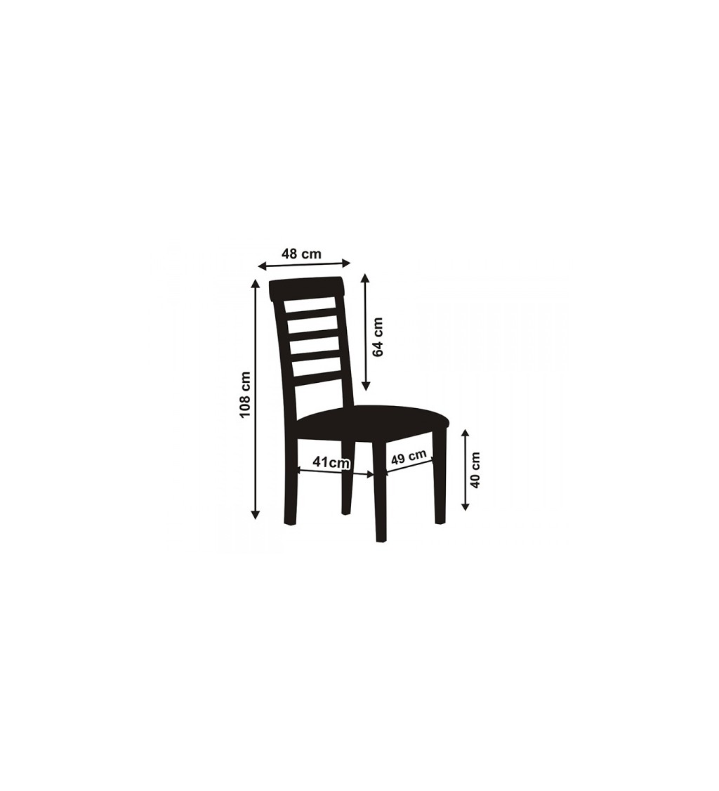 Matný potah na židle - bílý II