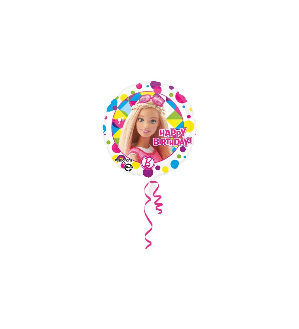 Fóliový balónek narozeninová Barbie