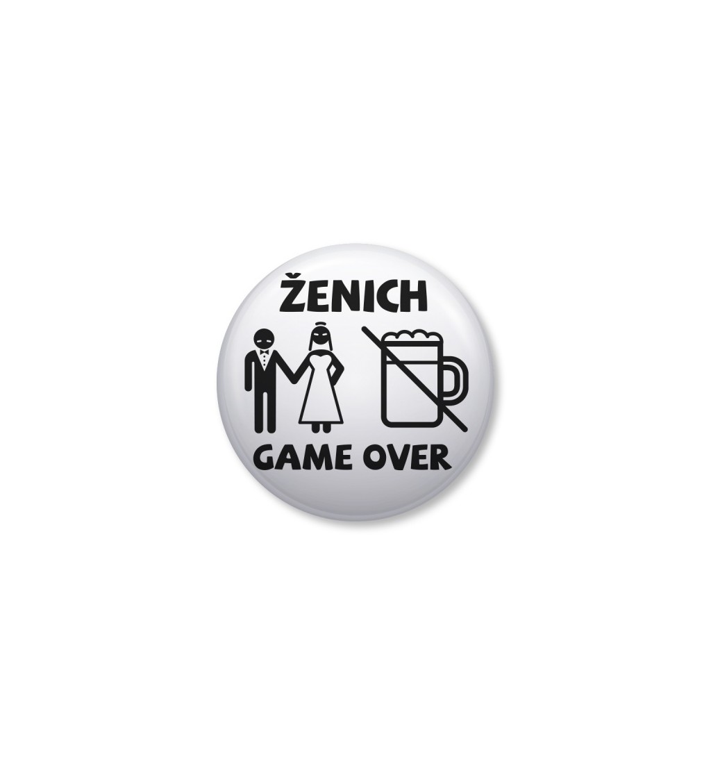 Game over placka - pivo
