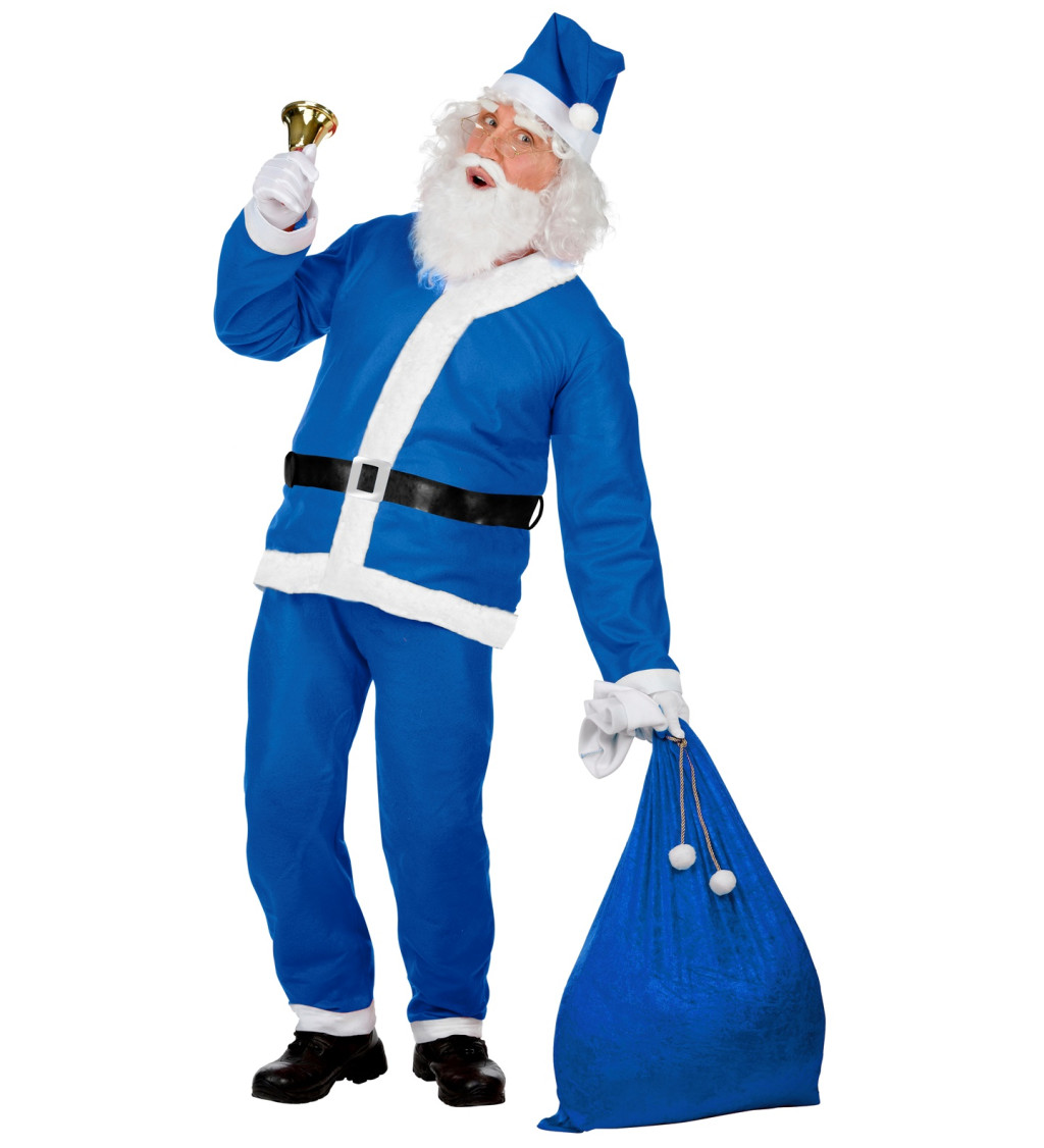 Pánský kostým Modrý Santa