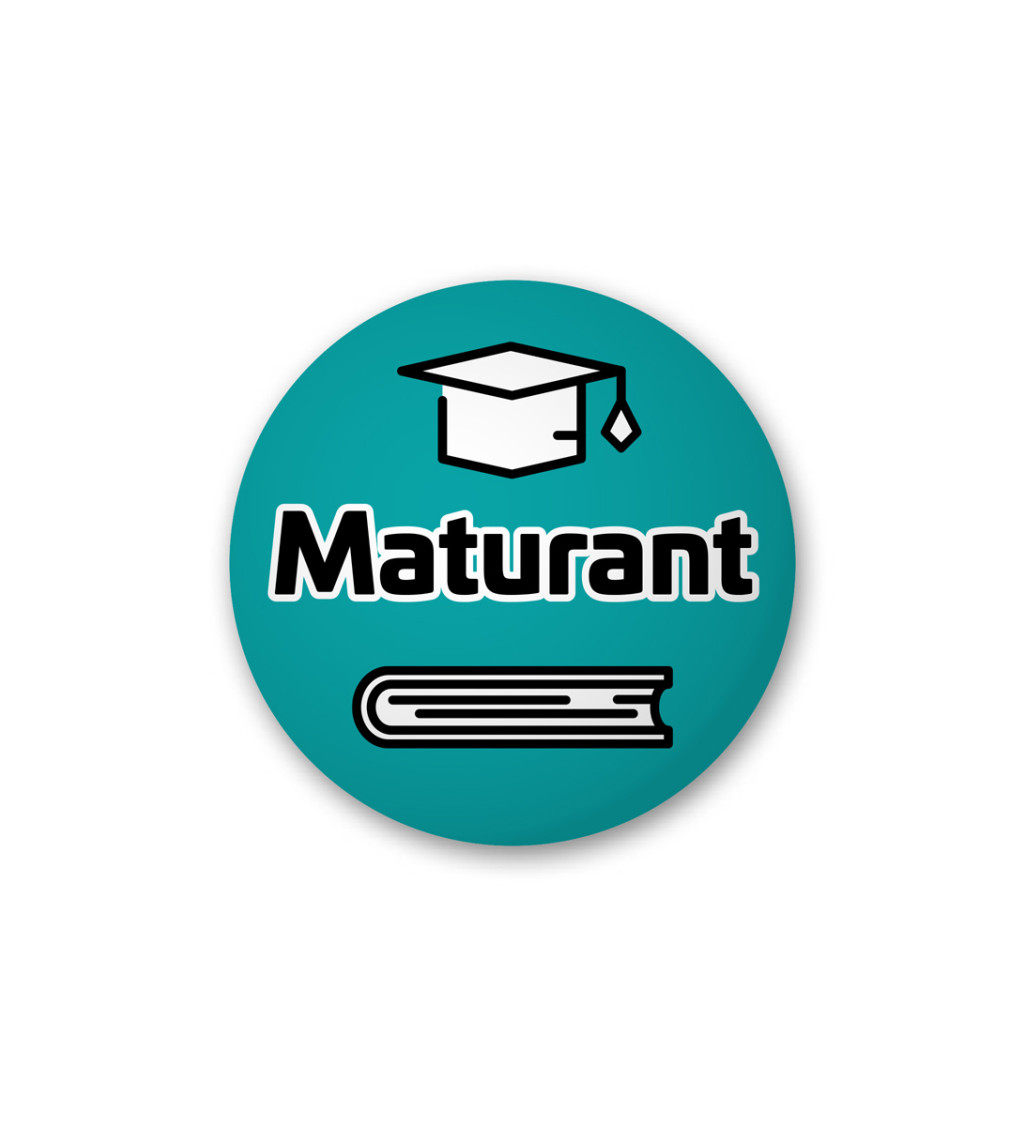 Placka s nápisem - Maturant