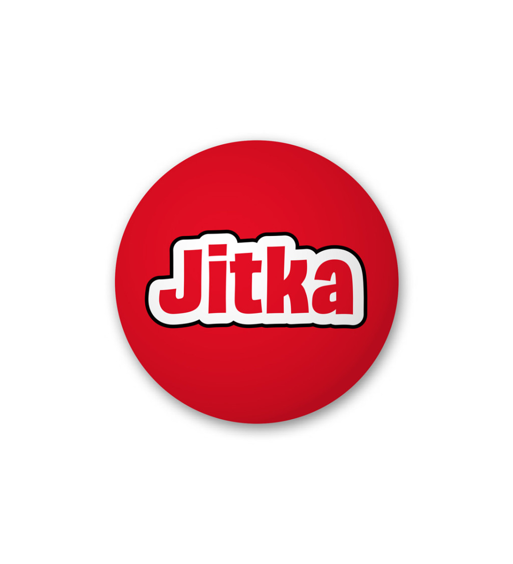 Placka s nápisem - Jitka