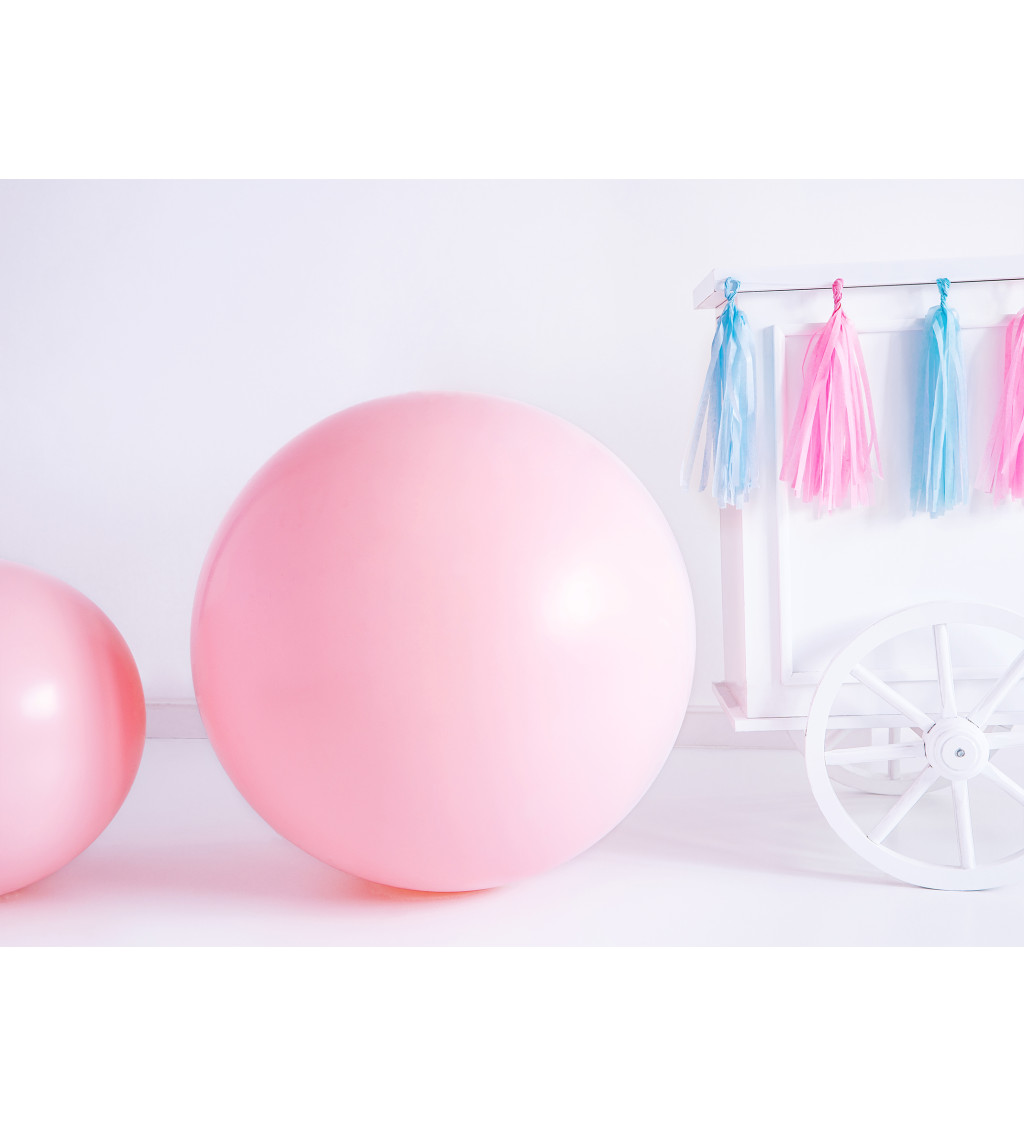Obrovský pastelový balónek - růžový