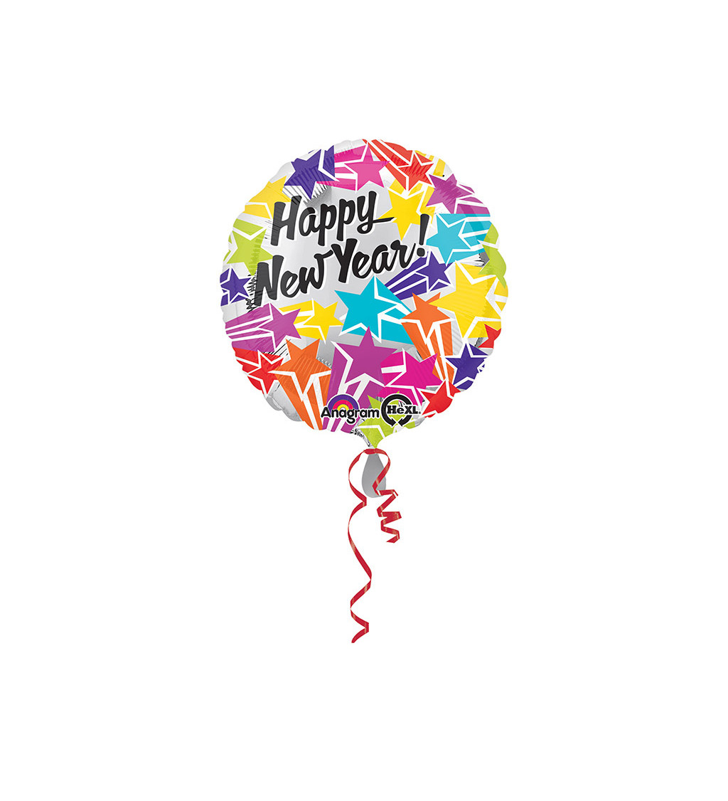 Fóliový balónek standard - Happy New Year