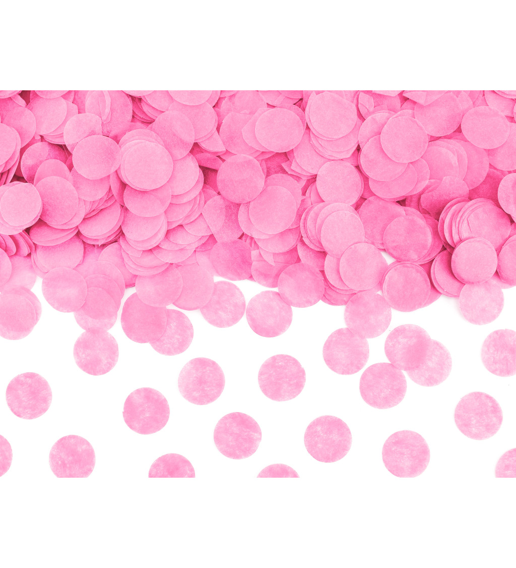 Vystřelovací konfety - růžové