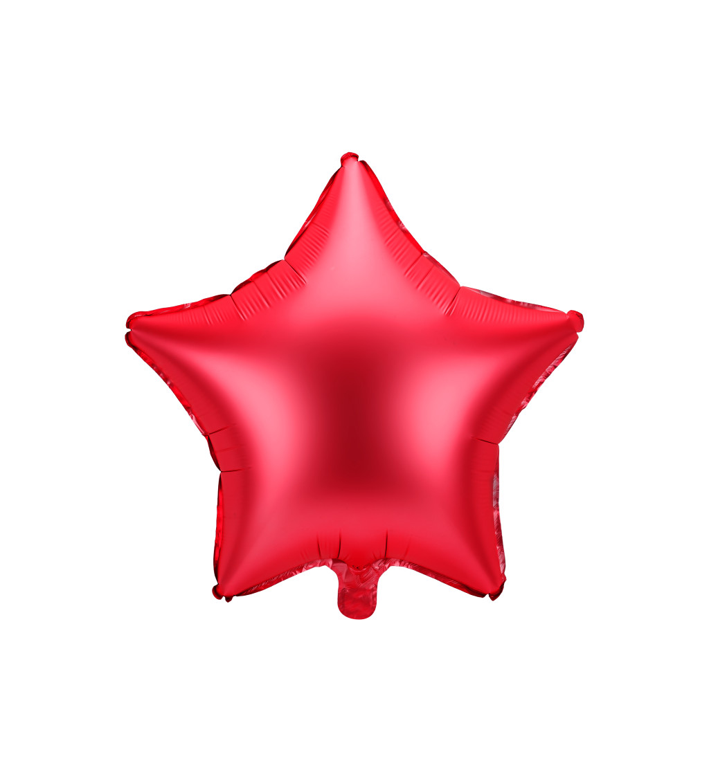 Fóliový balónek Červená hvězda