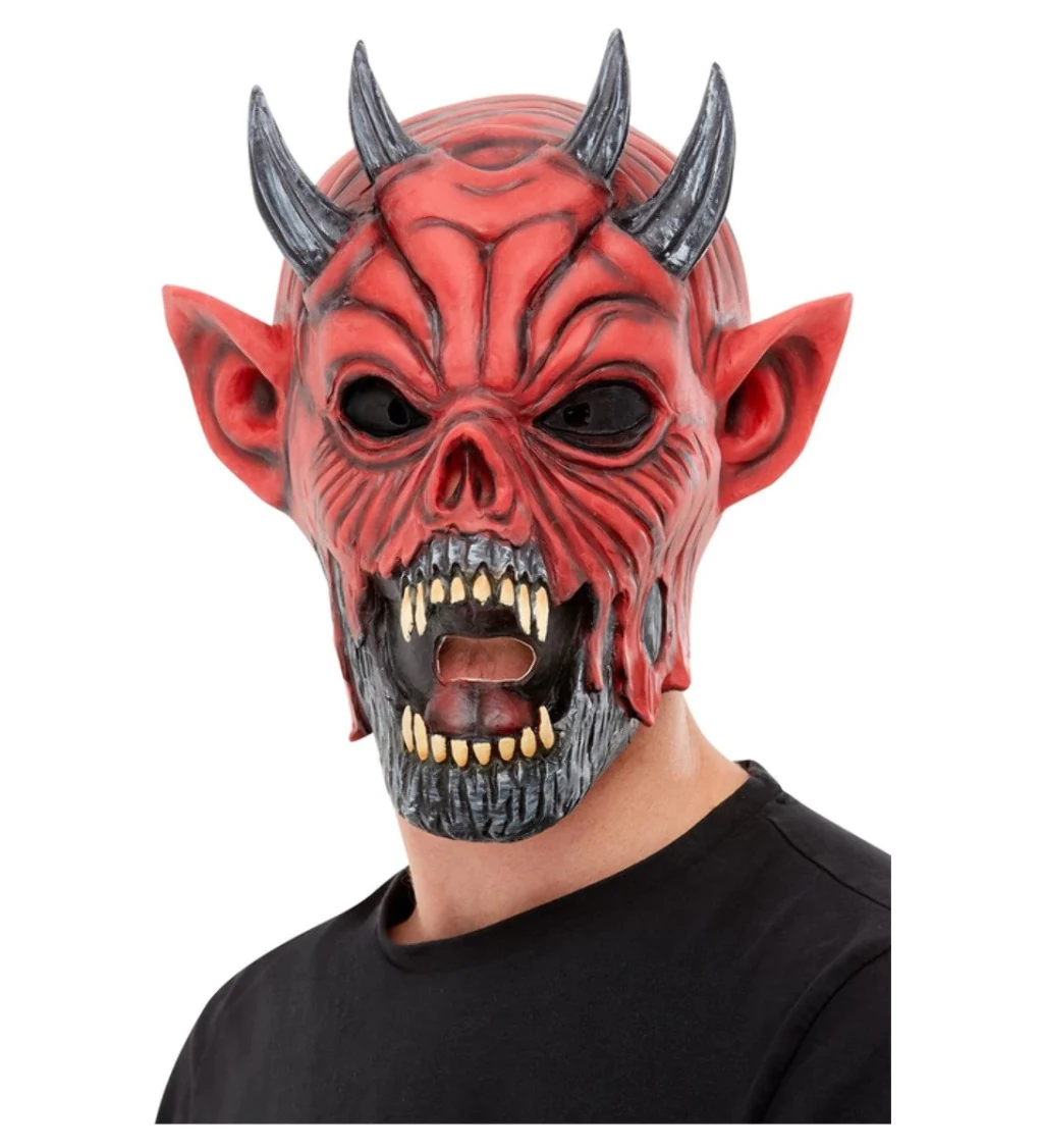 Červená maska ďábla