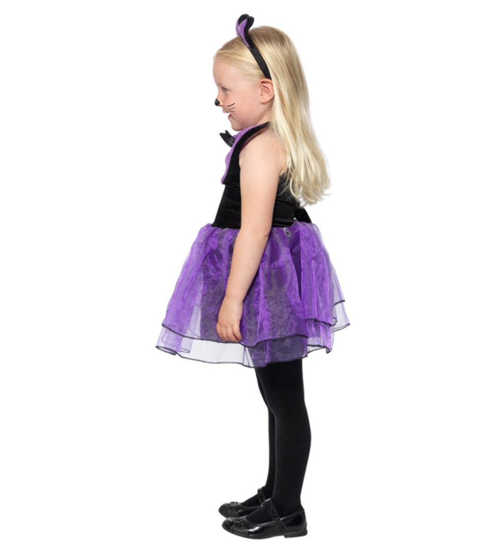 Toddler Cat Costume, Black & Purple