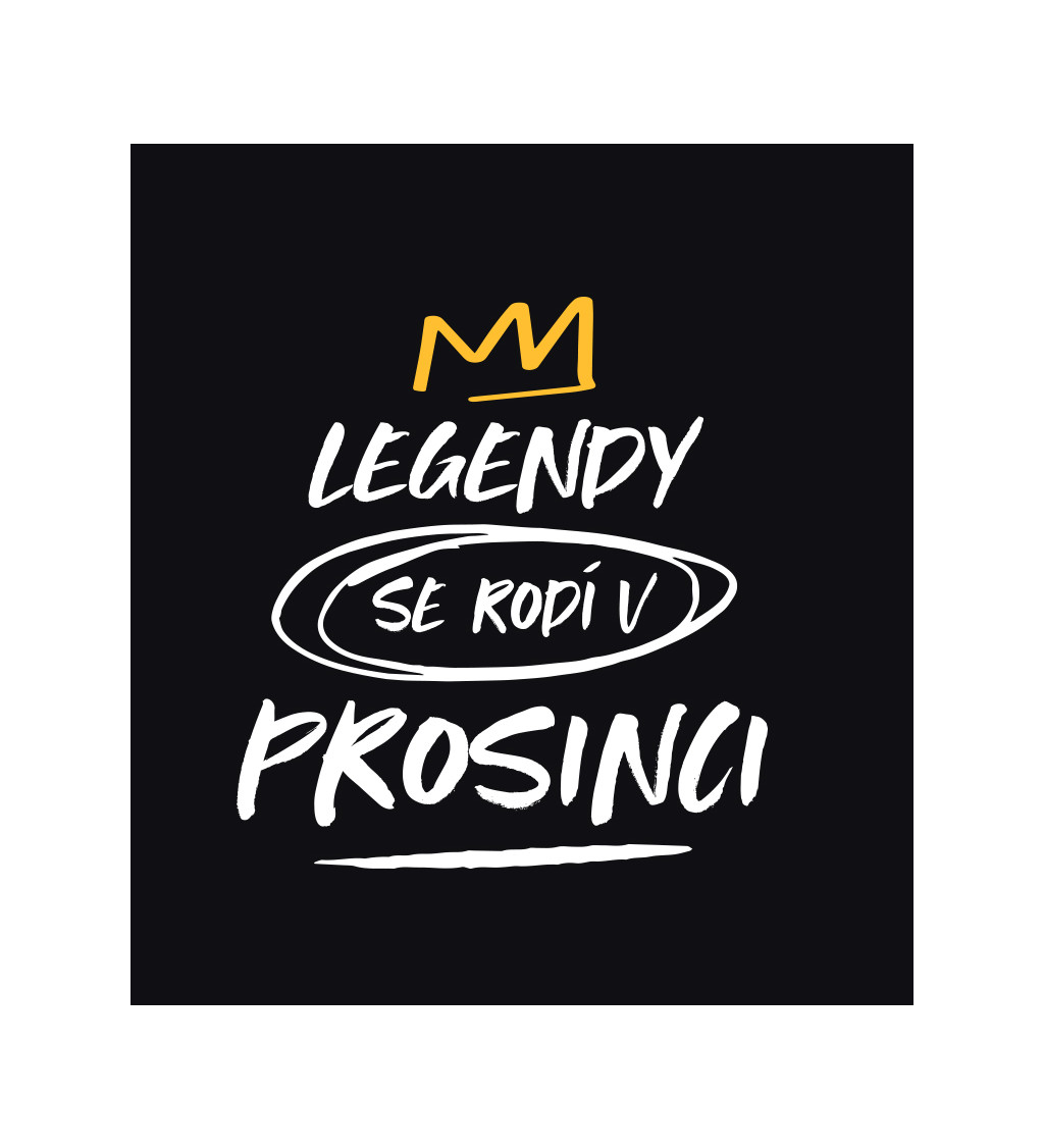 Pánské triko černé - Legendy se rodí v prosinci