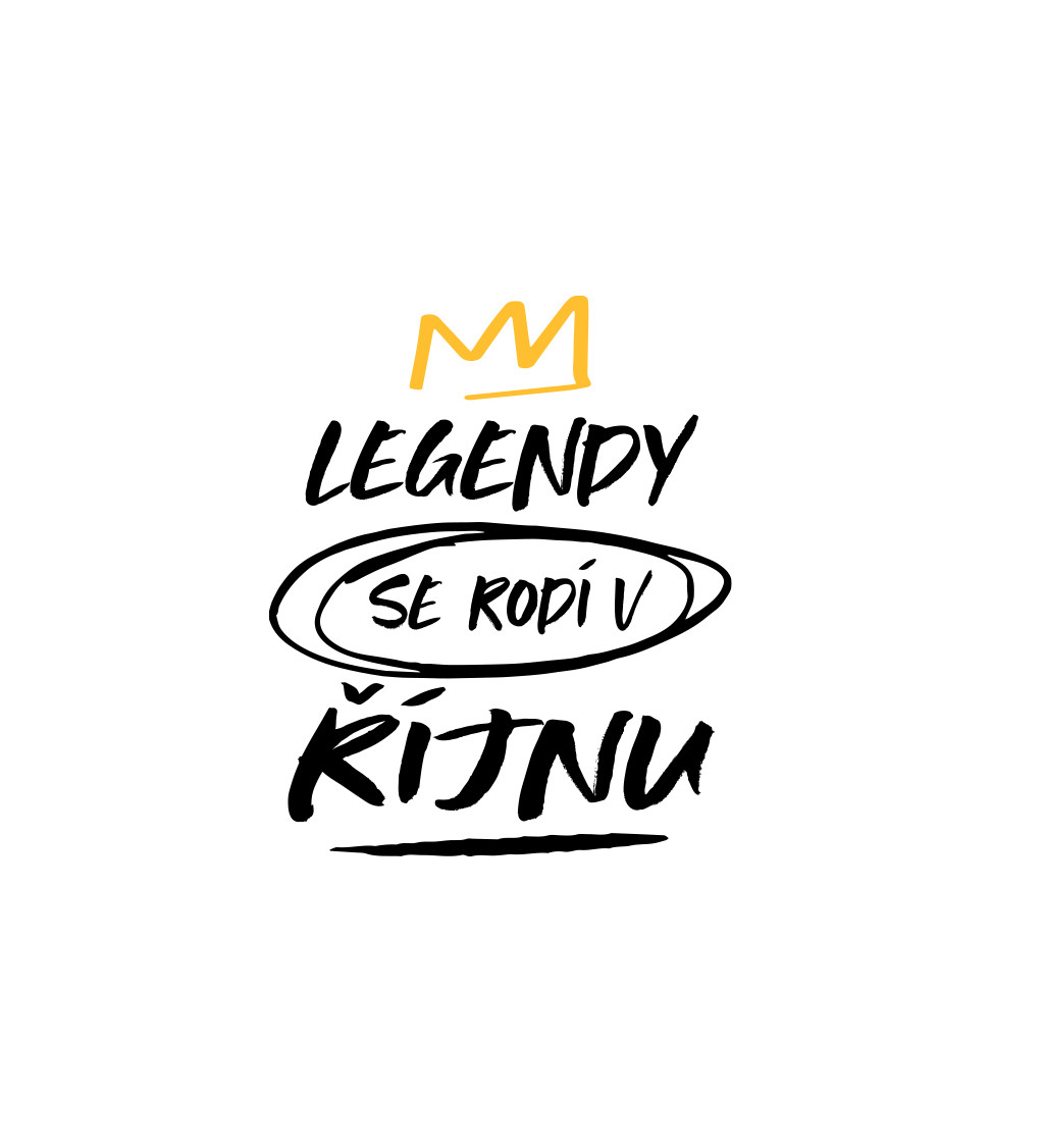 Dámské triko bílé - Legendy se rodí v říjnu