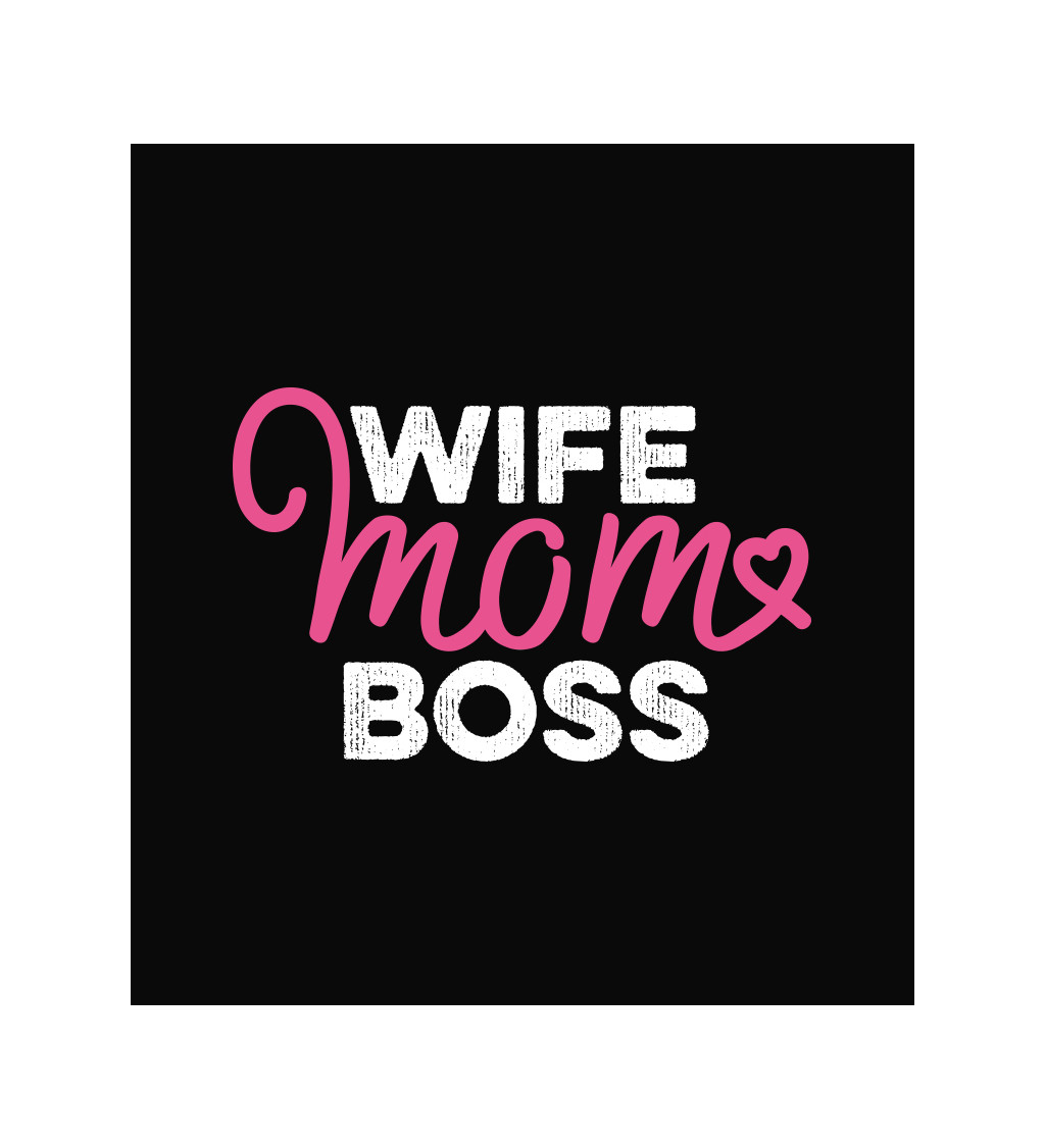 Zástěra černá - Wife mom boss