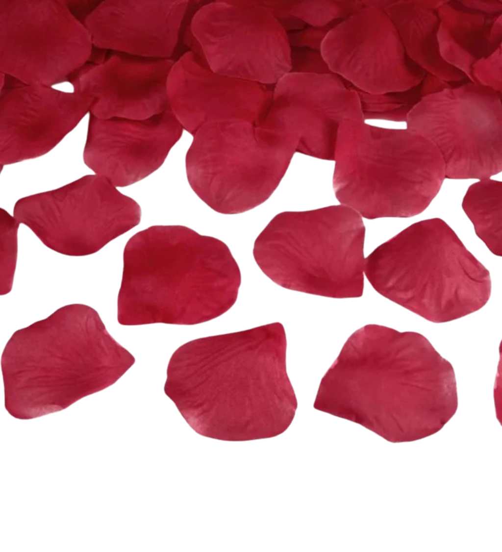 Vínové plátky růží