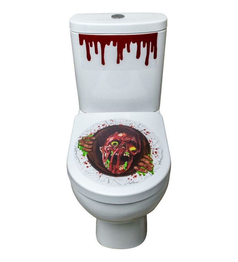 Samolepka na WC prkénko - Zombie
