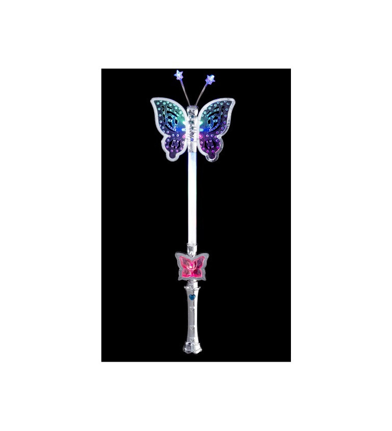 Svítící hůlka s motýlem