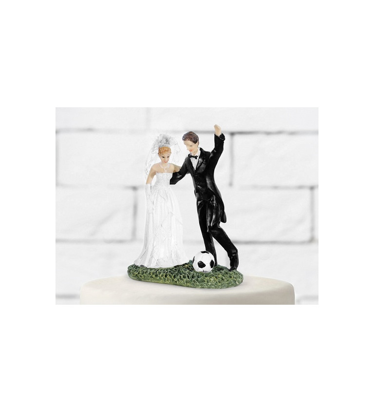 Figurky na svatební dort - fotbal