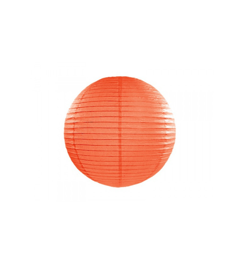 Papírový lampion - oranžový 35cm