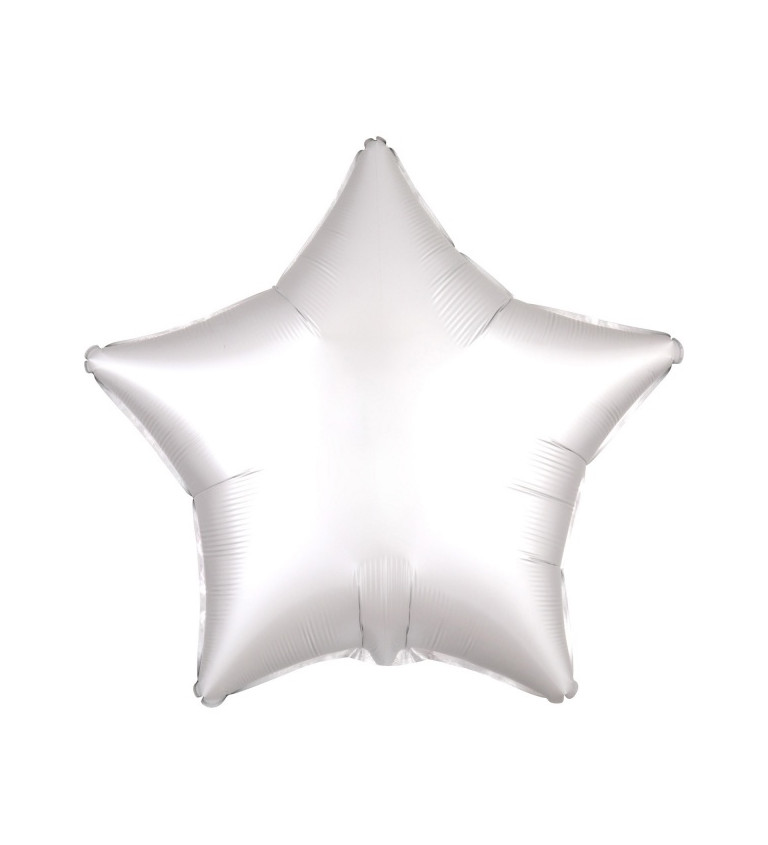 Balonek hvězda - bílý