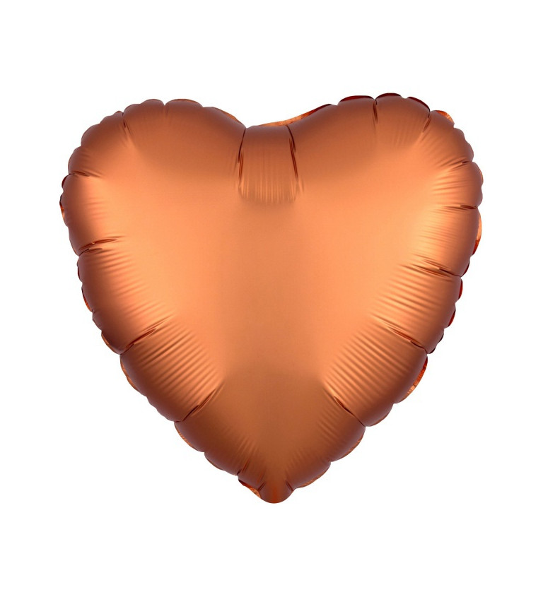 Balonek srdce - oranžový