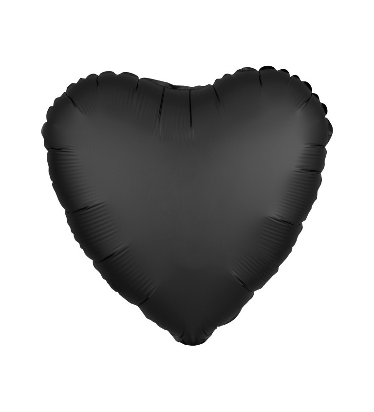 Balonek srdce - černý