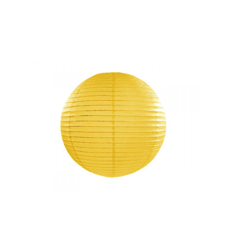 Papírový lampion - žlutý 35cm