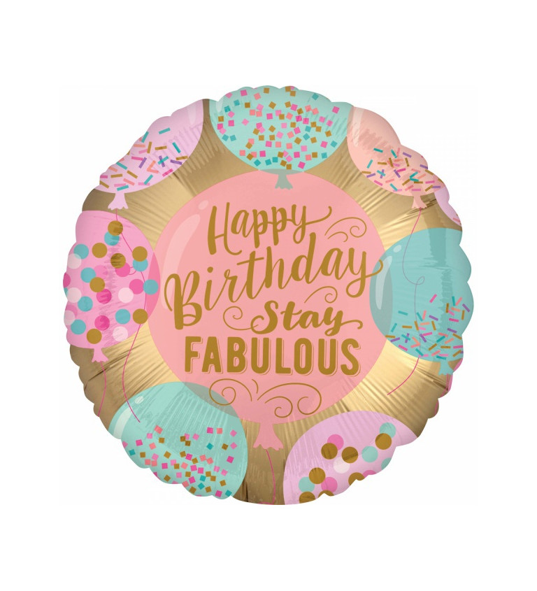 Balonek - Happy Birthday - Stay Fabulous