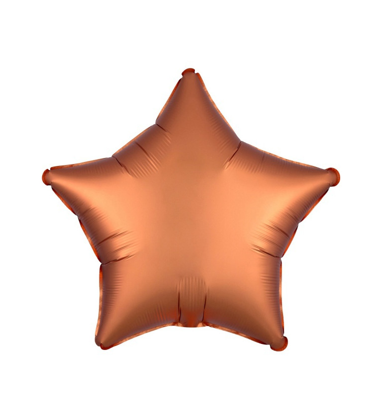 Balonek hvězda - oranžový