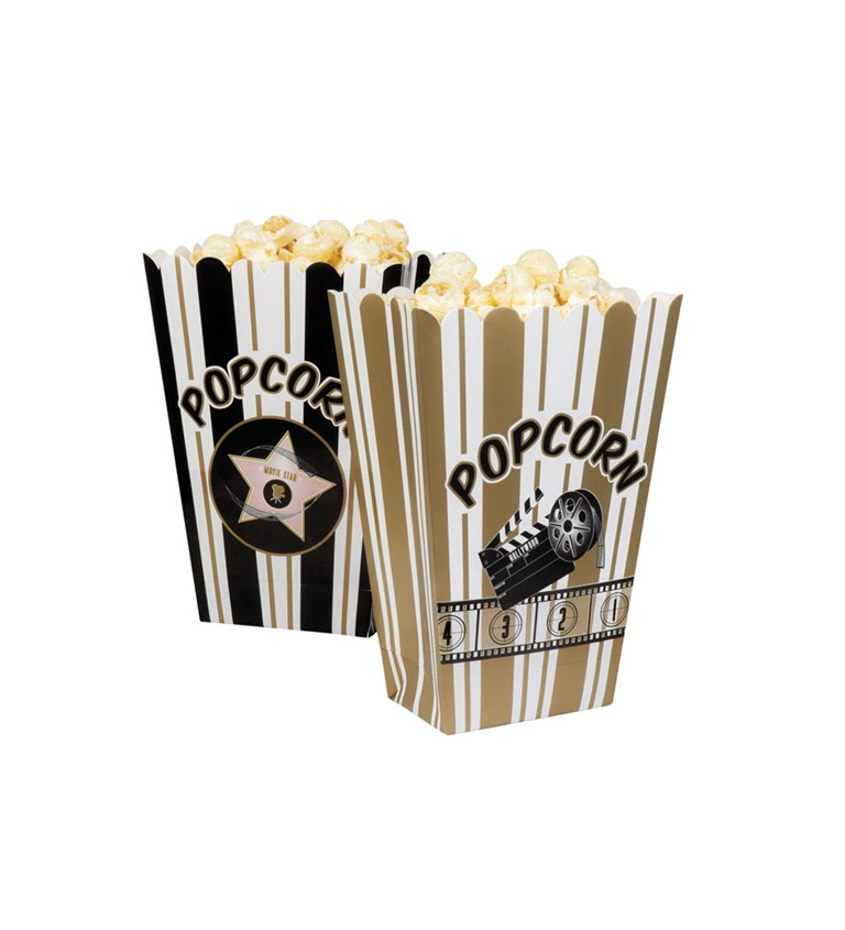 Krabičky na popcorn VIP - 4 ks
