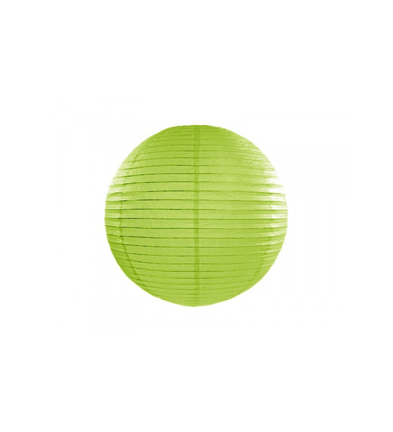 Papírový lampion - zelený 35cm