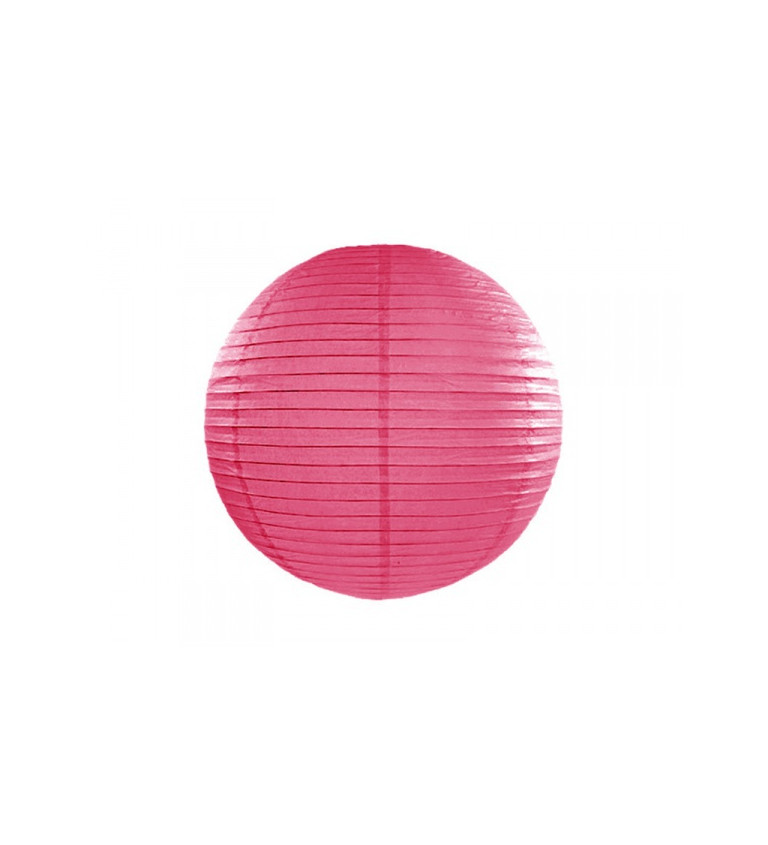 Papírový lampion - hot pink 35cm