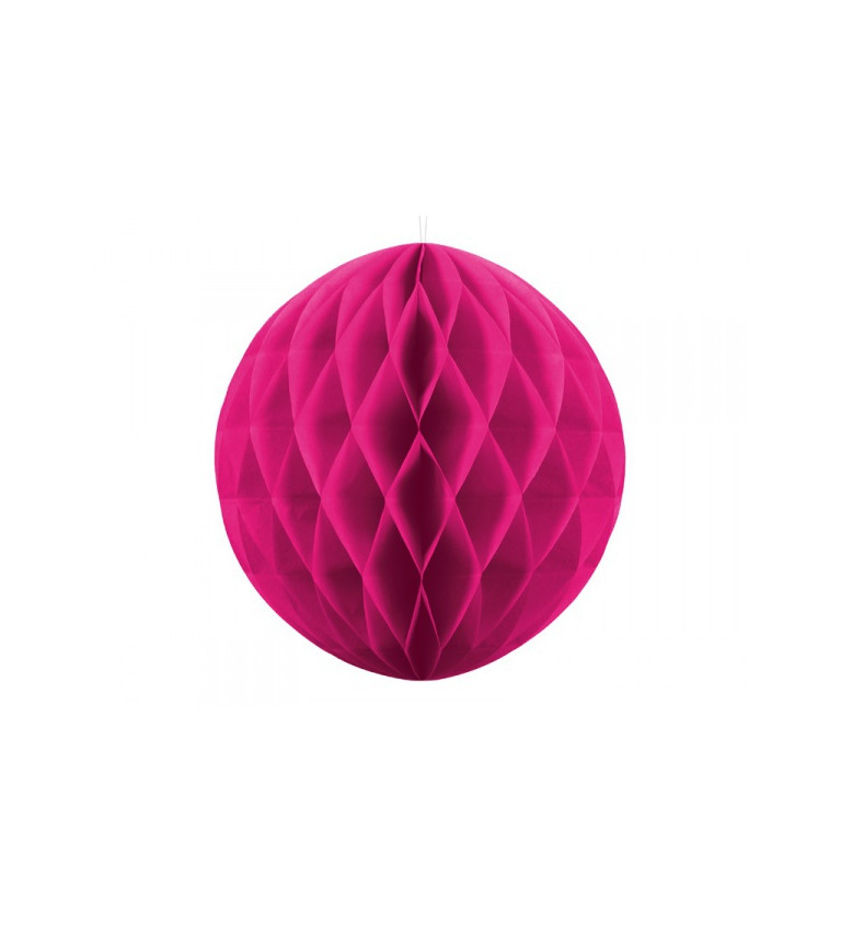 Papírová koule - růžová, 40 cm