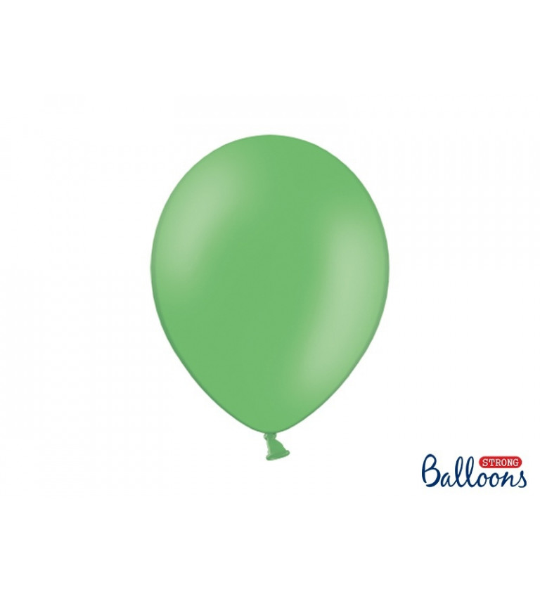 Balónek pastelový - zelený - 10 ks