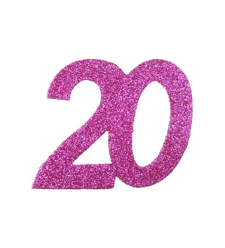 Konfety - růžové - 20 let