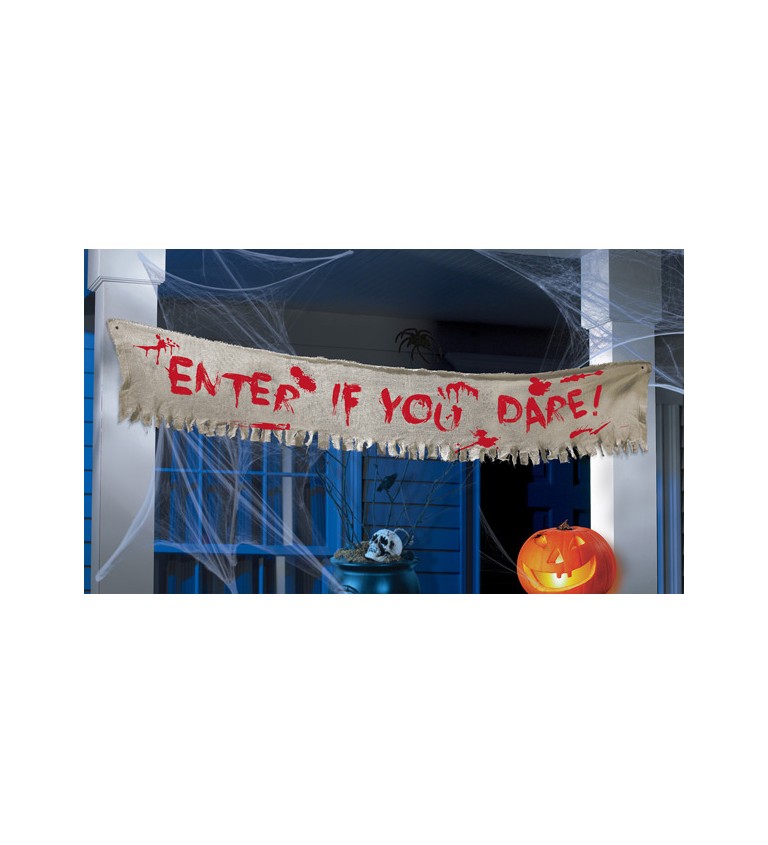 Halloweenský nápis - Enetr If You Dare