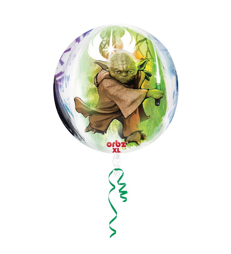 Fóliový balónek koule - Star Wars - světlá strana