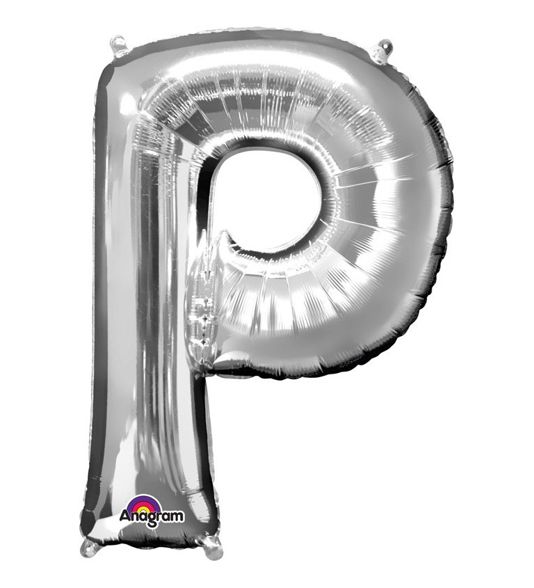 Nafukovací fóliový balónek stříbrný - P