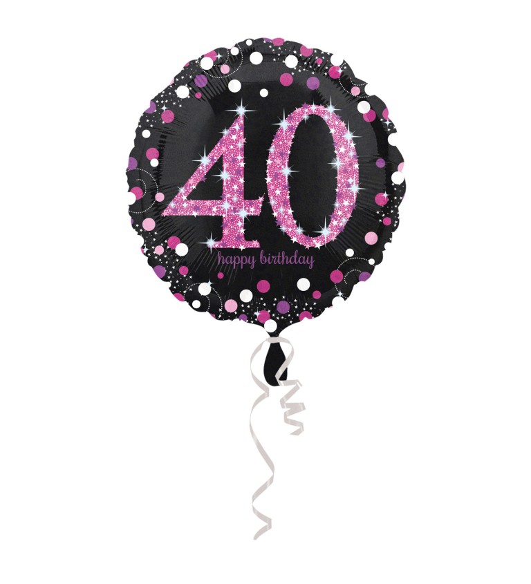 Růžový fóliový balónek 40