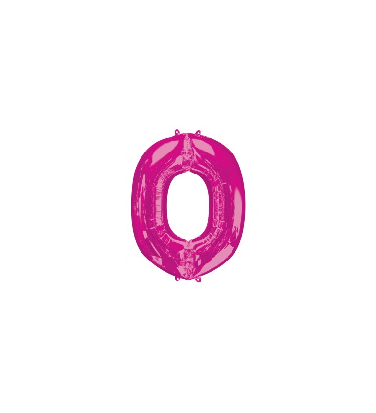 Nafukovací fóliový balónek růžový - O