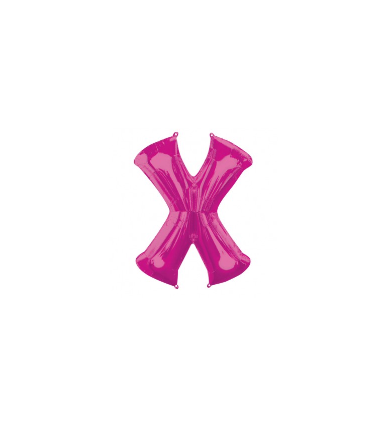 Nafukovací fóliový balónek růžový - X