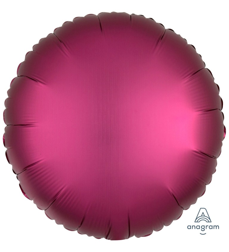 Balonek fóliový - Kolo Tmavě-růžové