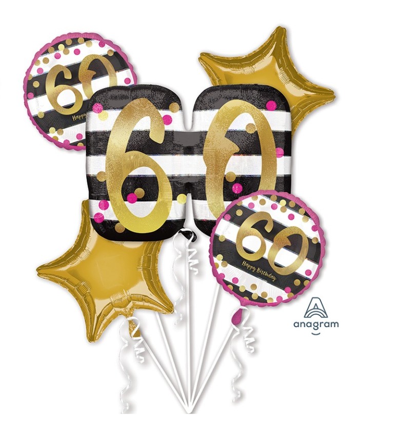 Sada narozeninových balónků - 60