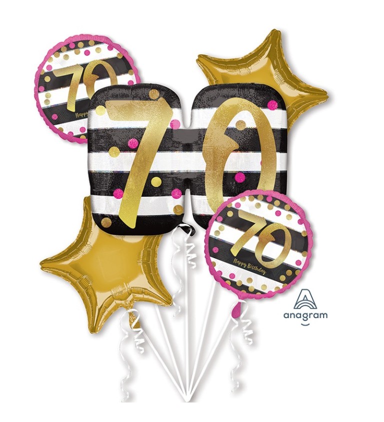 Sada narozeninových balónků - 70
