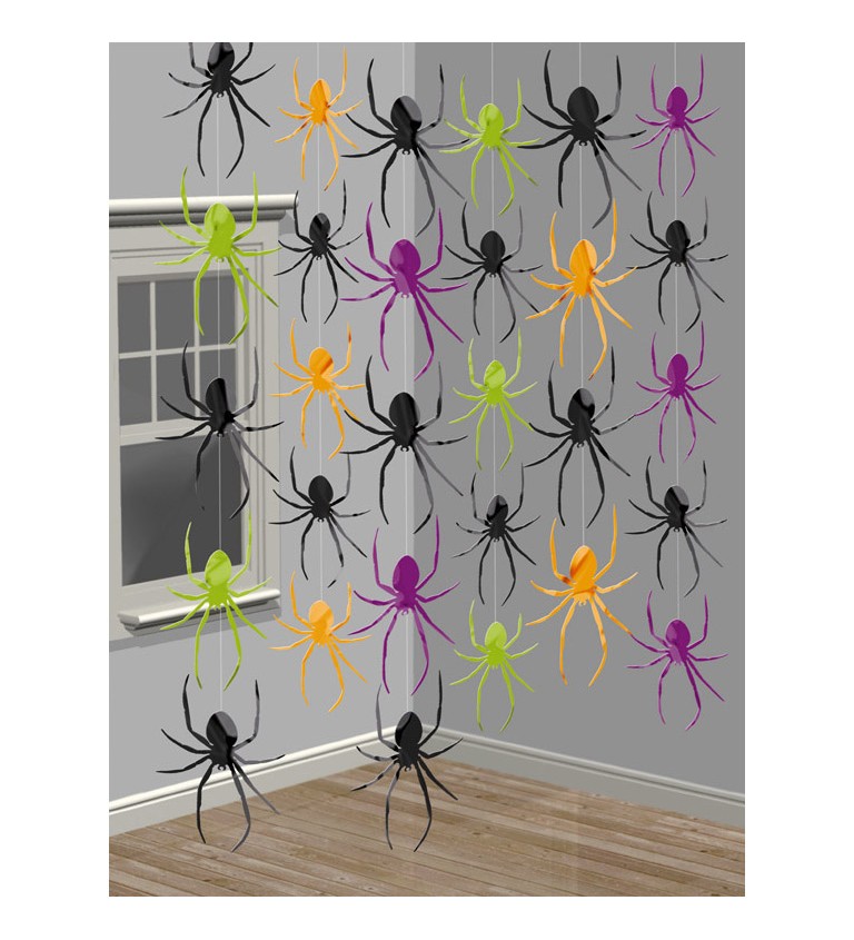 Závěsná dekorace - Pavouci