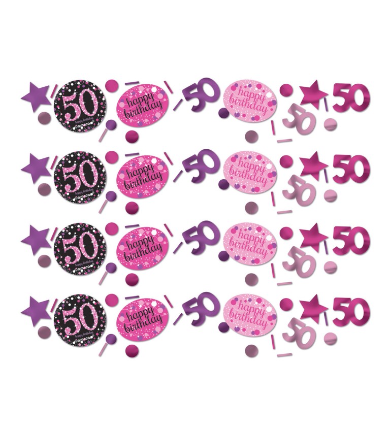 Konfety - 50, růžové