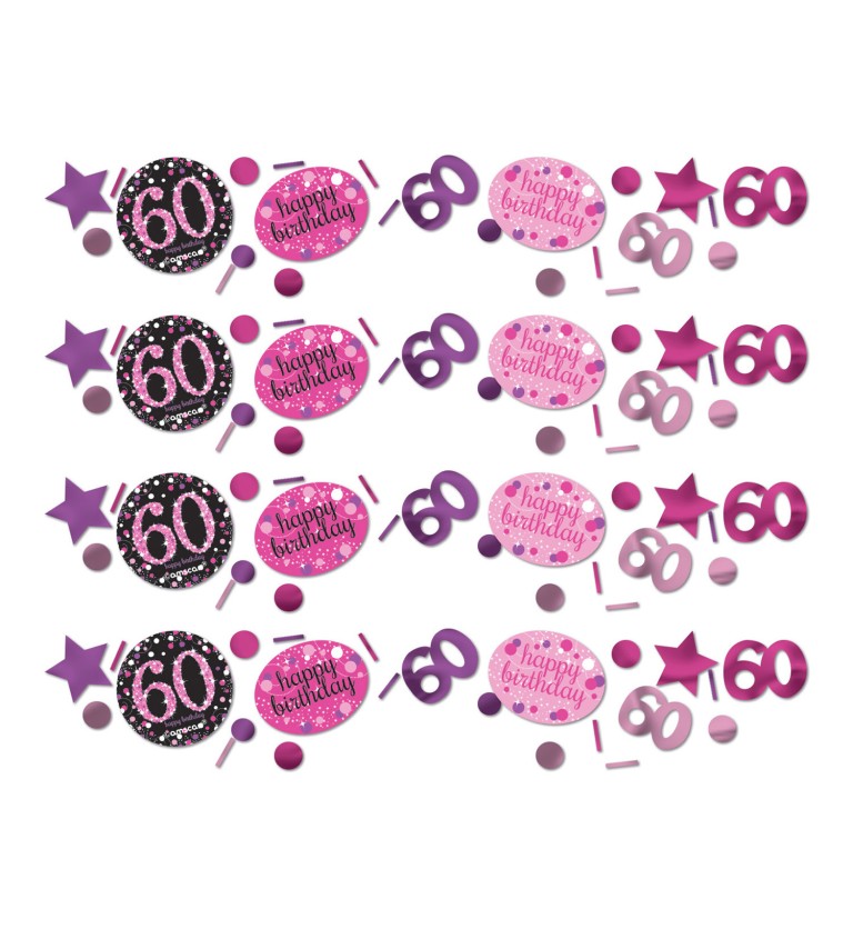 Confetti 60 Sparkling Celebrations - pink