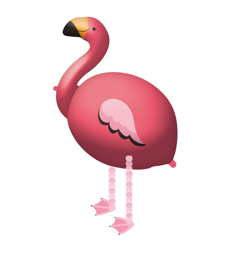 Fóliový balónek Walking Flamingo