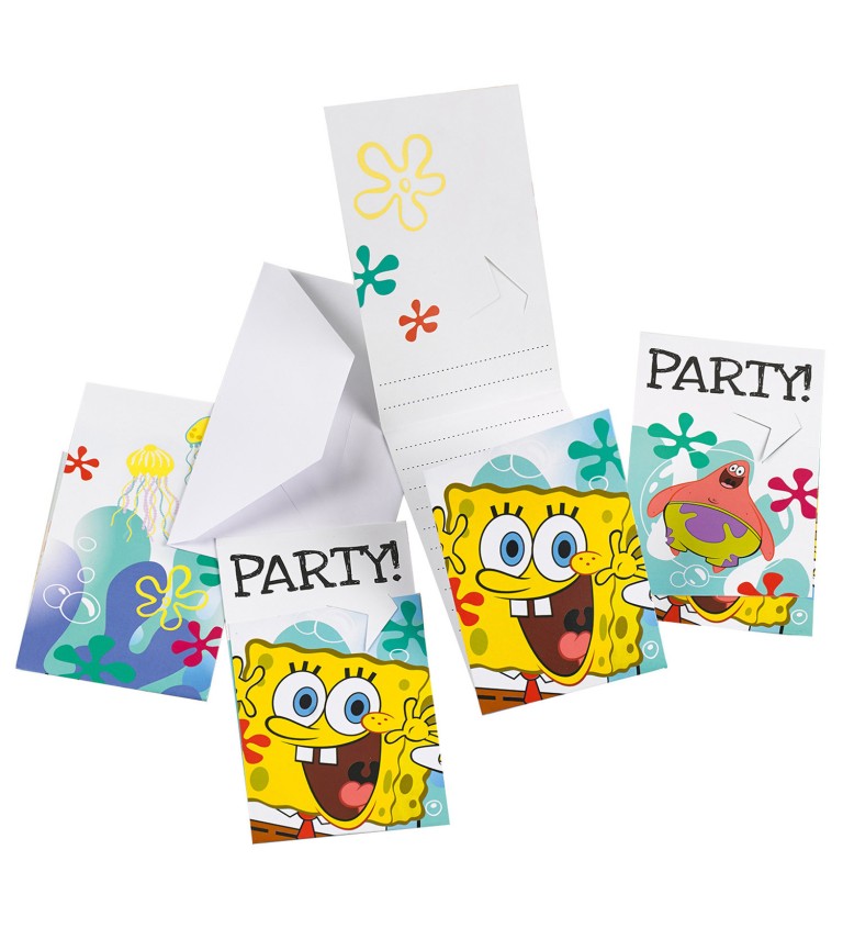 Párty pozvánka - SpongeBob