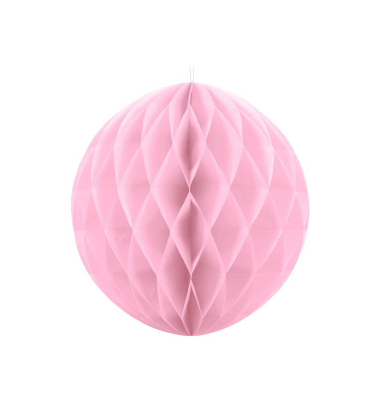 Papírová koule - světle růžová, 20 cm