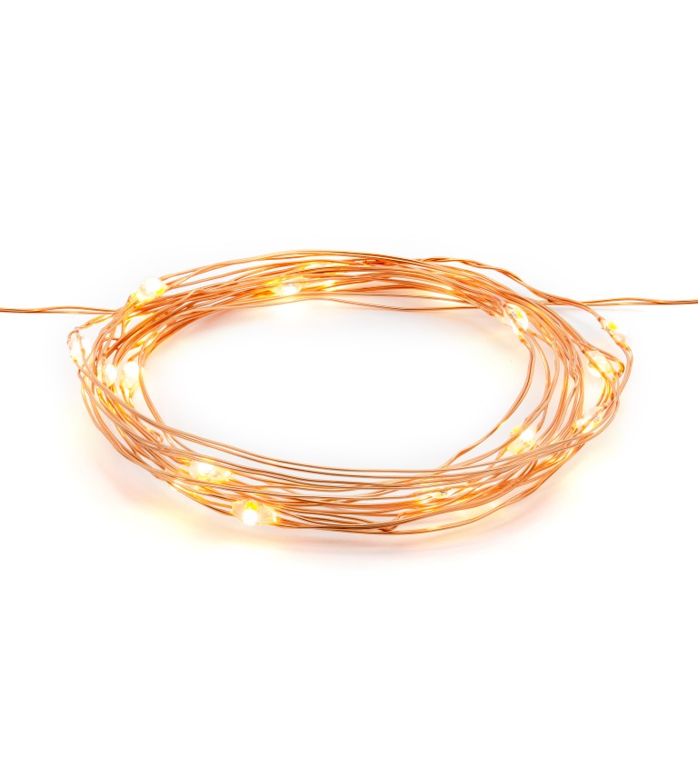 Dekorativní zlatý LED řetěz