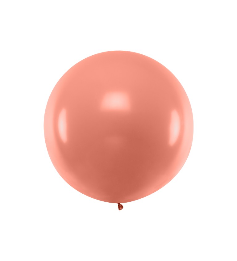 Metalický mega balónek - růžové zlato